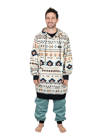 Plaid Poncho Polaire Homme Poncho Polaire Adulte 100% Recyclé