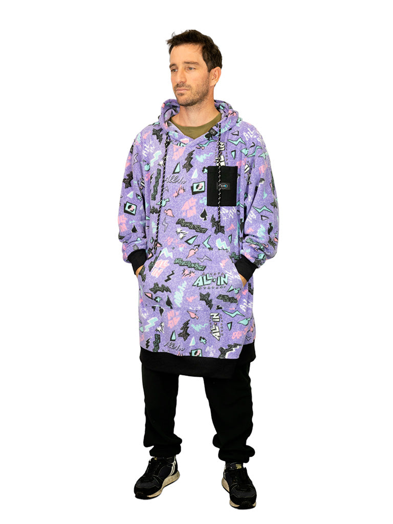 Poncho Polar - Pop 80s Violeta L/XL