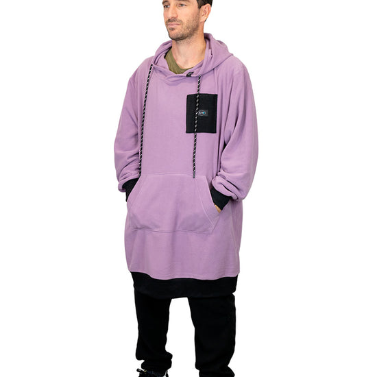 Polar poncho - paars L/XL