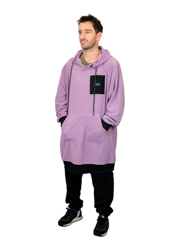 Polar poncho - paars L/XL