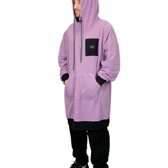 Polar poncho - paars L/XL