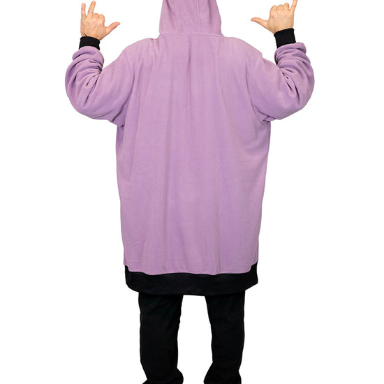 Polar poncho - paars L/XL
