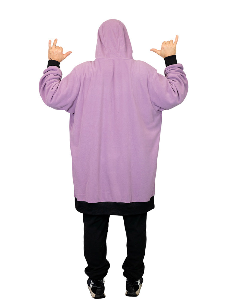 Polar poncho - paars L/XL