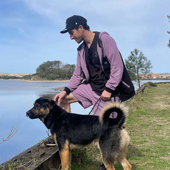 Polar Hoodie - Purple L
