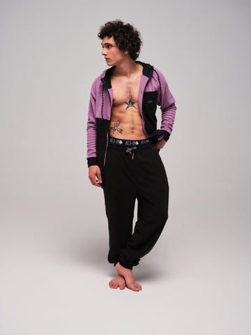 Fleece hoody - Paars