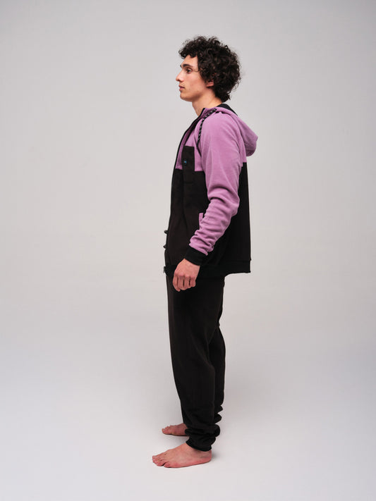 Fleece hoody - Paars