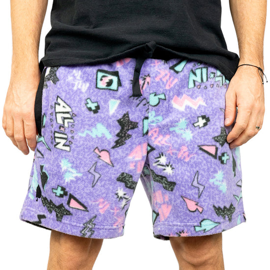 Pantalón Corto Polar - Pop 80s Violeta L