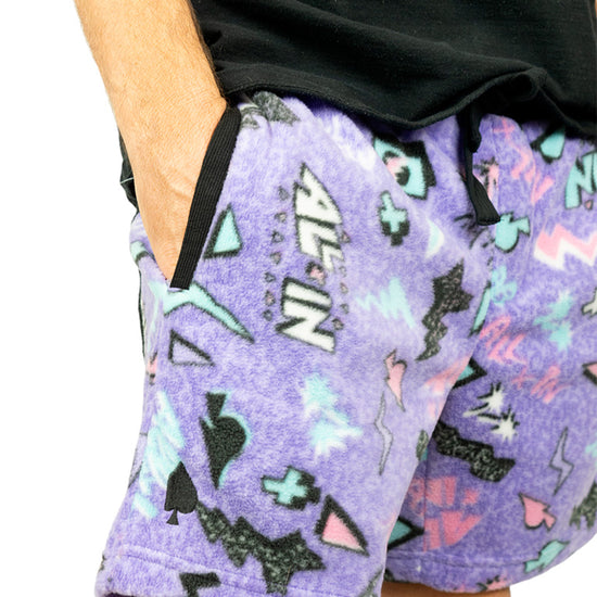 Pantalón Corto Polar - Pop 80s Violeta L