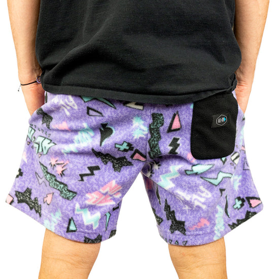 Pantalón Corto Polar - Pop 80s Violeta L
