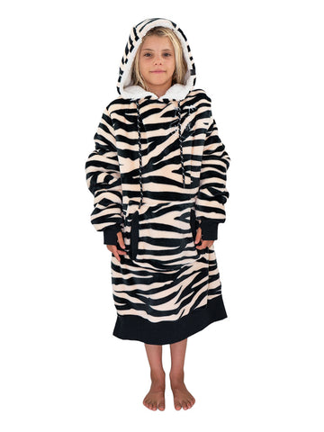 Poncho Plaid Junior - Zebramuster