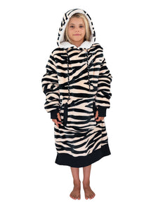 Poncho Plaid Junior - Zebramuster