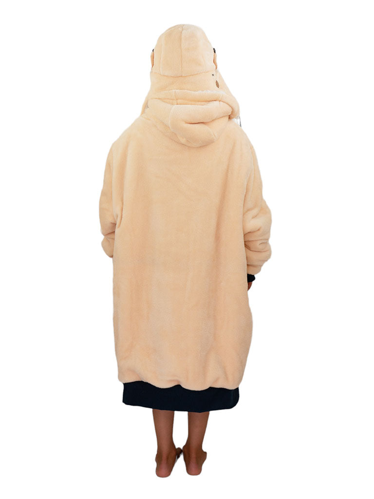 Poncho a cuadros junior - Rosa oscuro 6-14 años