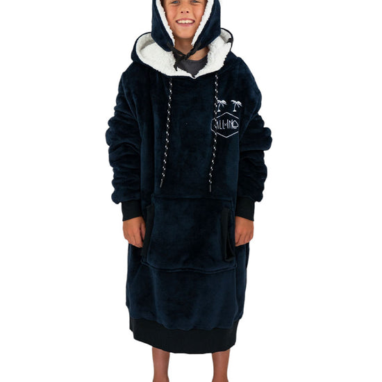 Poncho a cuadros junior - Gris Azul 6-14 años
