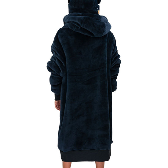 Poncho a cuadros junior - Gris Azul 6-14 años