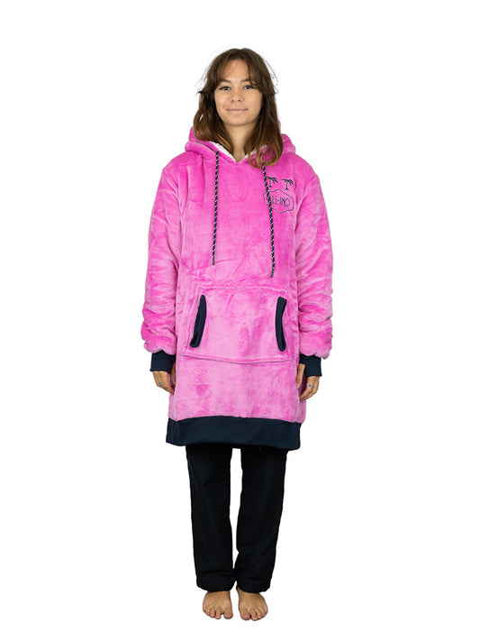 Geruite Poncho - Viola XS/S/M