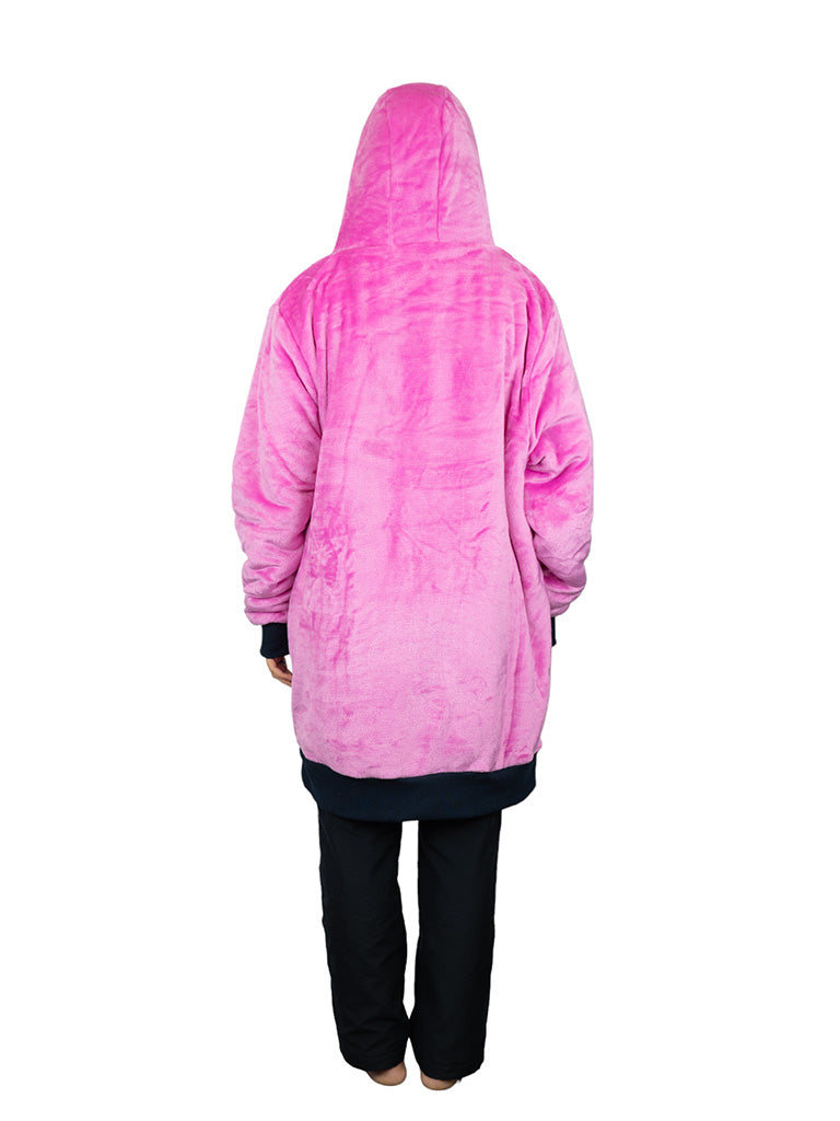 Geruite Poncho - Viola XS/S/M