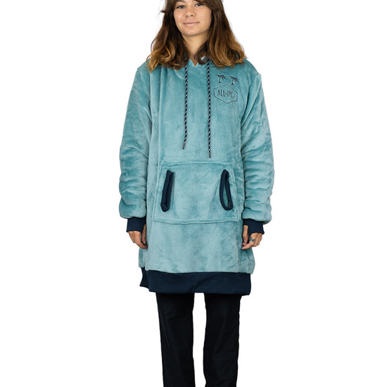 Poncho a cuadros - Azul Verde L/XL