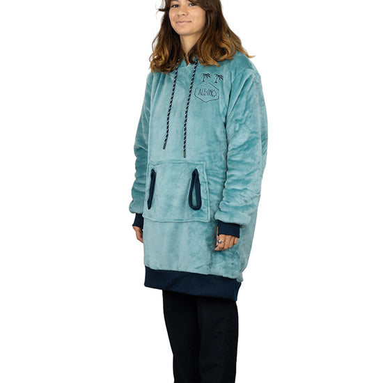 Poncho a cuadros - Azul Verde L/XL