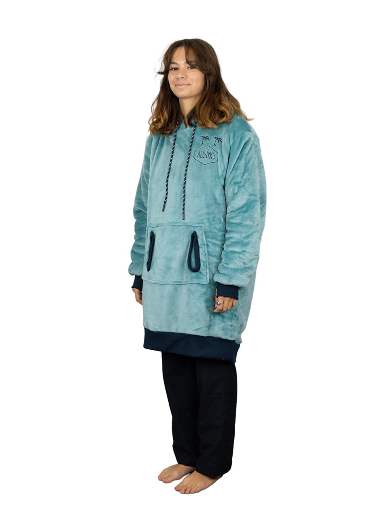 Poncho a cuadros - Azul Verde L/XL