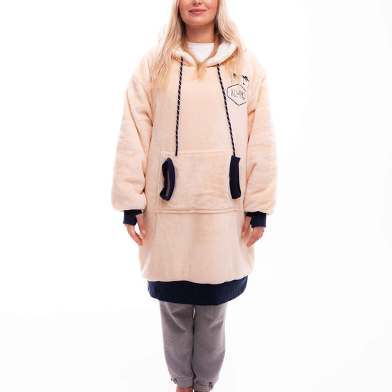 Poncho a cuadros - Rosa oscuro XS/S/M
