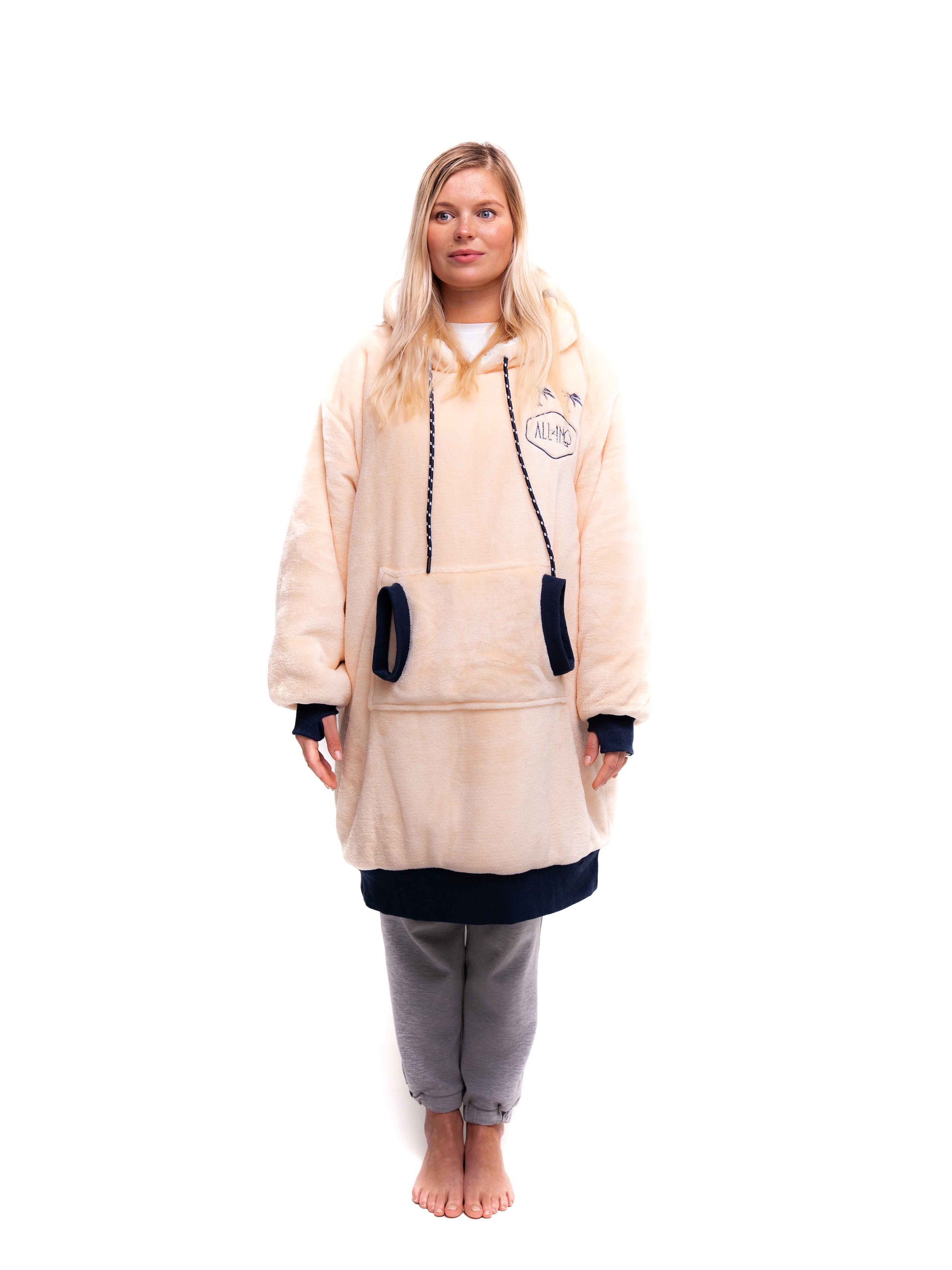 Poncho a cuadros - Rosa oscuro XS/S/M