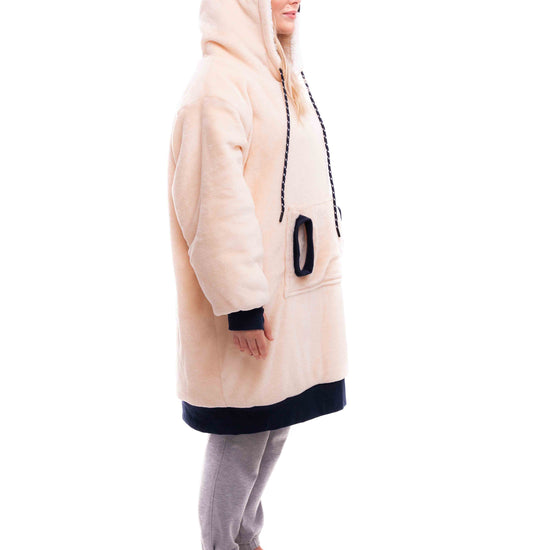 Poncho a cuadros - Rosa oscuro XS/S/M