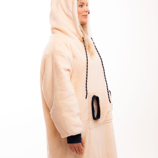 Poncho a cuadros - Rosa oscuro XS/S/M