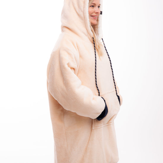 Poncho a cuadros - Rosa oscuro XS/S/M