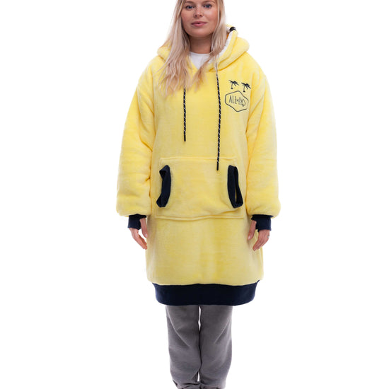Poncho a cuadros - Amarillo XS/S/M