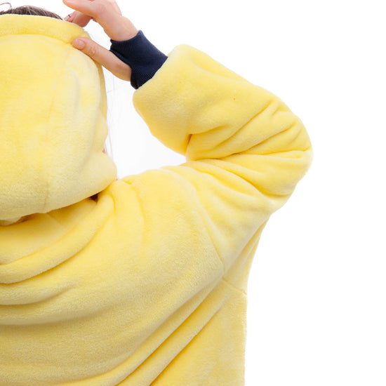 Poncho a cuadros - Amarillo XS/S/M