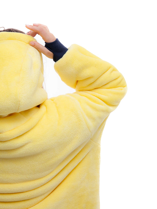 Geruite Poncho - Geel XS/S/M