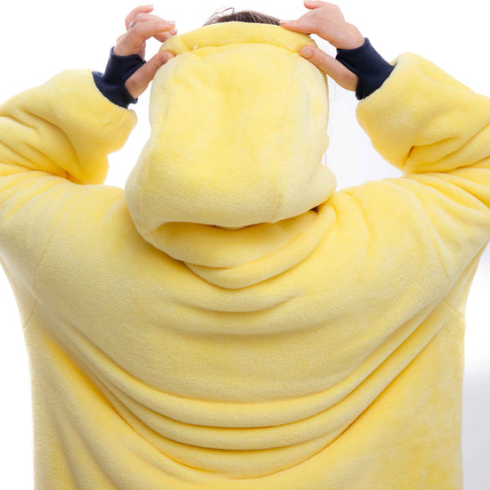 Poncho a cuadros - Amarillo XS/S/M