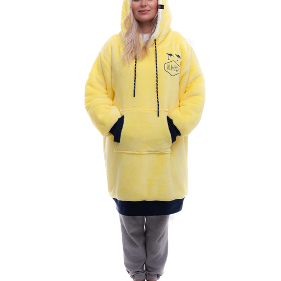 Poncho a cuadros - Amarillo XS/S/M