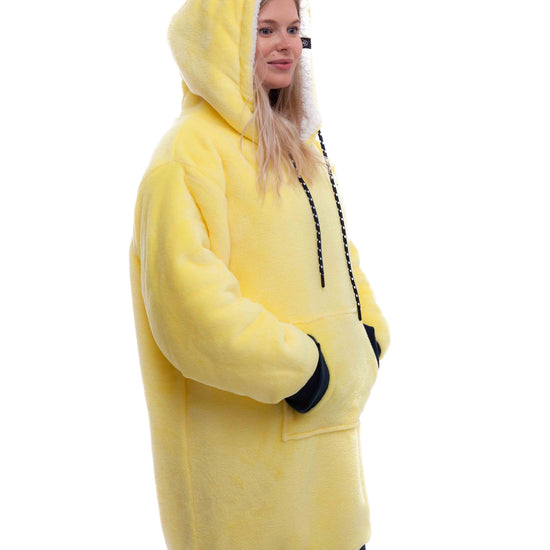 Poncho a cuadros - Amarillo XS/S/M