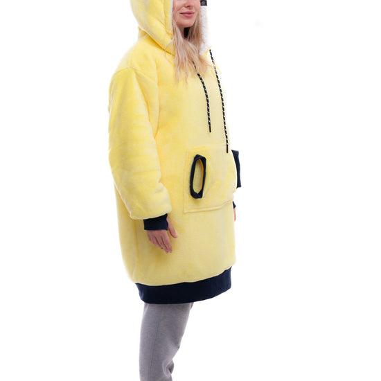 Poncho a cuadros - Amarillo XS/S/M