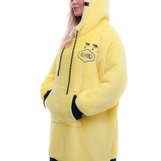Poncho a cuadros - Amarillo XS/S/M