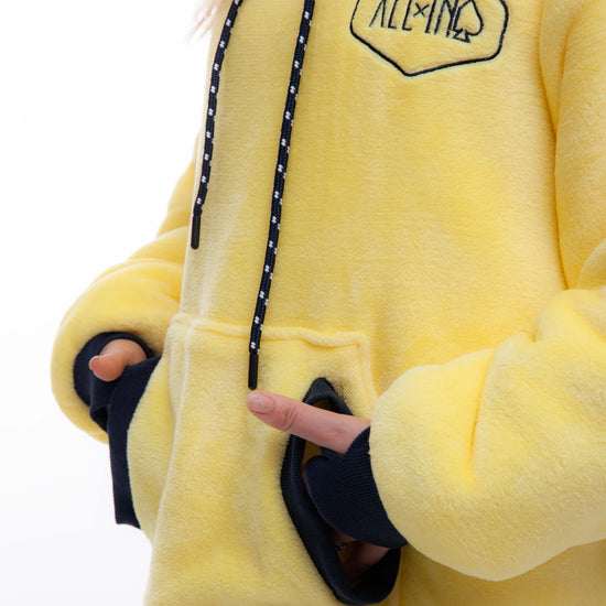 Poncho a cuadros - Amarillo XS/S/M