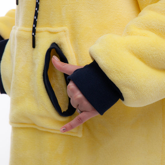Poncho a cuadros - Amarillo XS/S/M