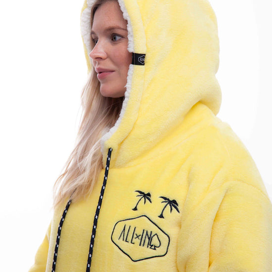 Poncho a cuadros - Amarillo XS/S/M