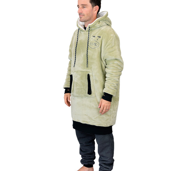 Poncho a cuadros - Beige L/XL