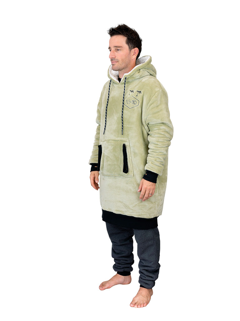 Poncho a cuadros - Beige L/XL