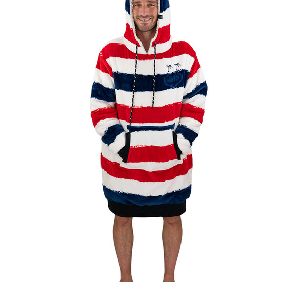 Geruite poncho - Hawaii L/XL
