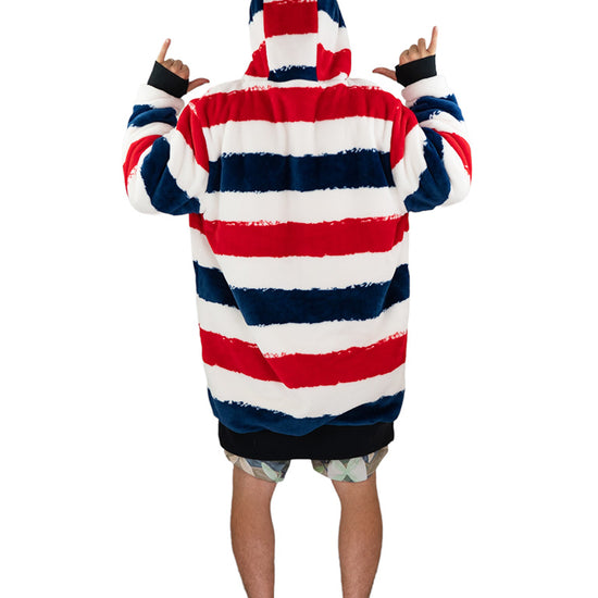 Geruite poncho - Hawaii L/XL