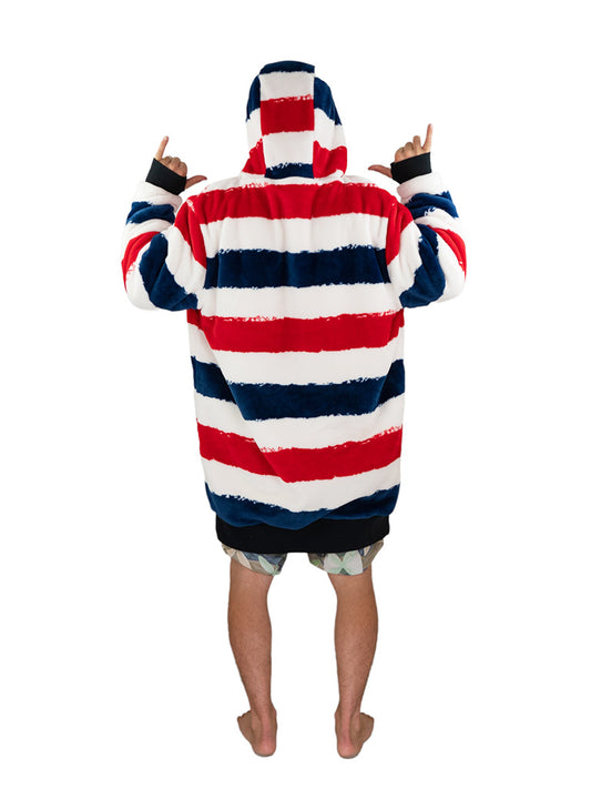 Geruite poncho - Hawaii L/XL