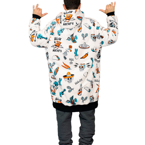 Geruite poncho - Mexicano L/XL
