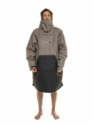 Waterproof poncho - Black / Khaki