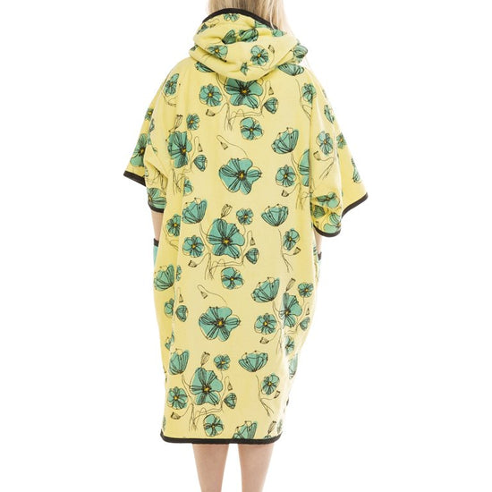 T Poncho Beach Crew - Coquelicot / Aqua One Size