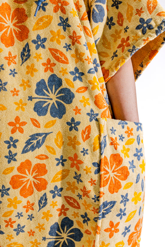 Poncho Surf Femme Flore ALL-IN