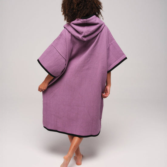 Waffle T Poncho - Purple Waffle One Size