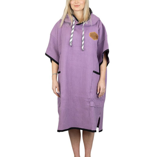 Waffle T Poncho - Purple Waffle One Size